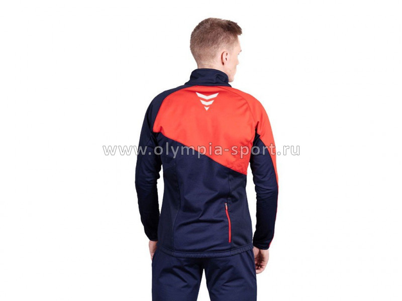 Куртка разминочная Nordski Premium Blueberry/Red 800021