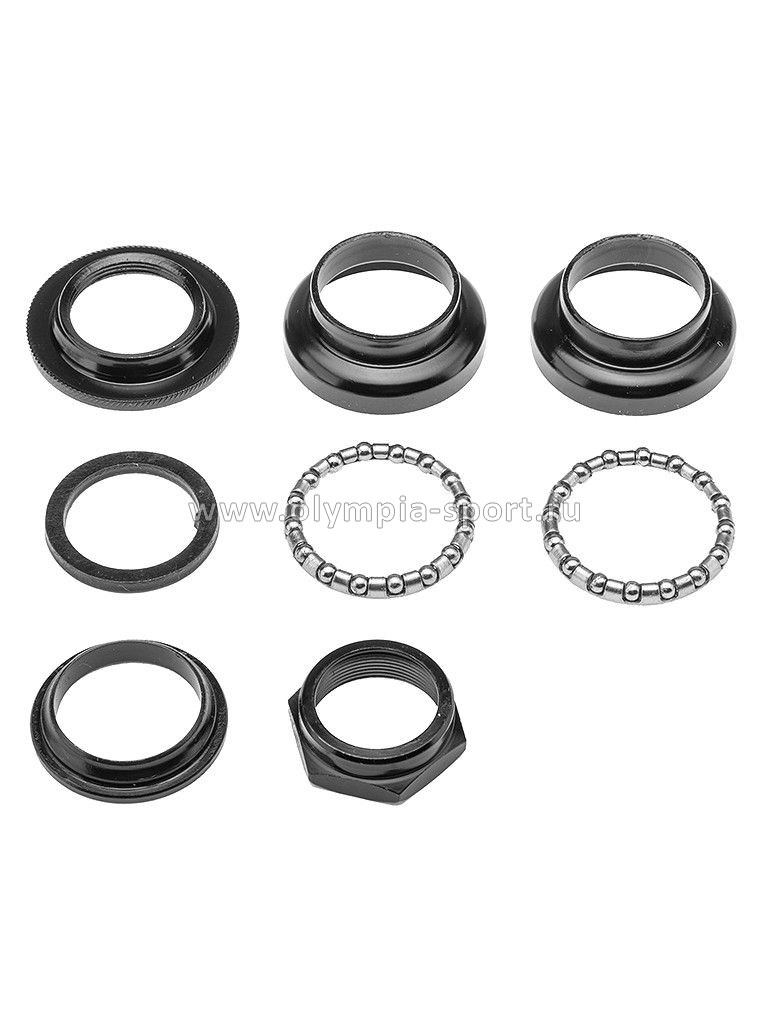 Детали рулевой колонки H800K NECO 1" резьбовая стальная чёрная