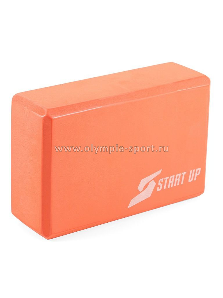 Блок для йоги Start Up ECE065 р 22,8х15,2х7,6 см персиковый