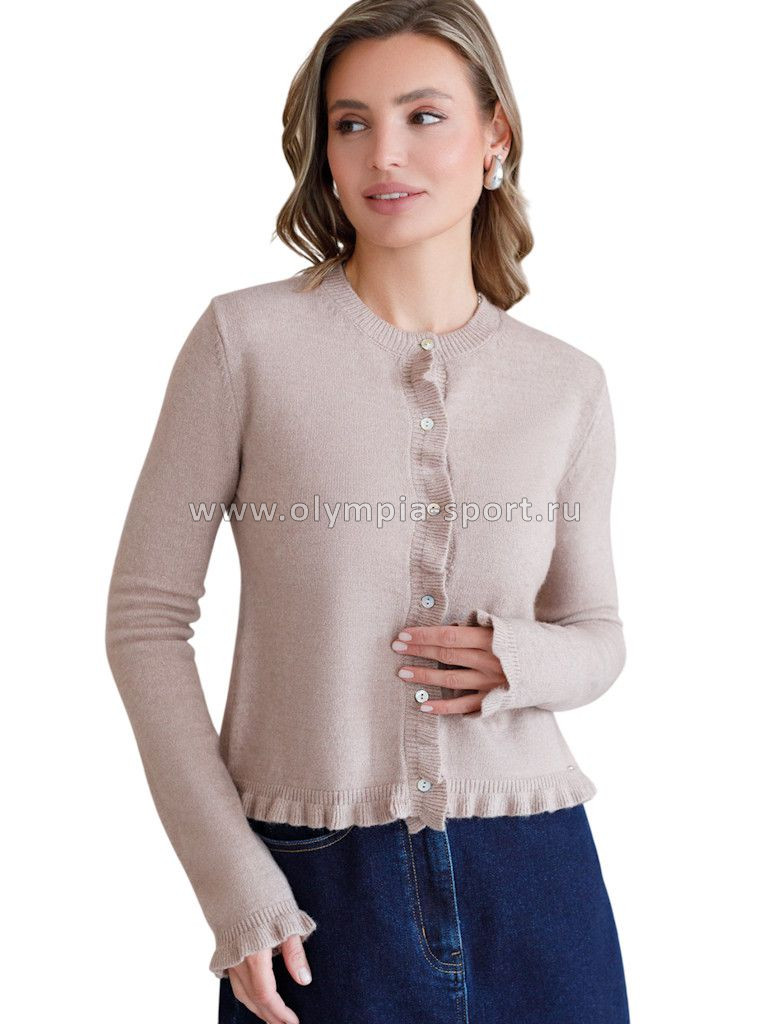 Кардиган женский Vilatte D31.149 макиато меланж